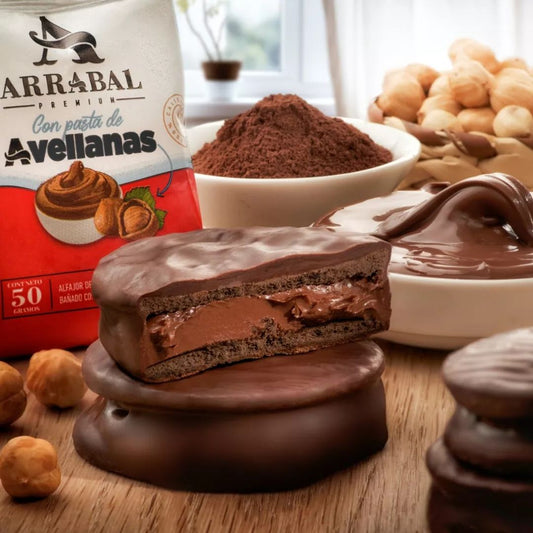 Alfajores Arrabal Hazelnut Filled (12 Alfajores)